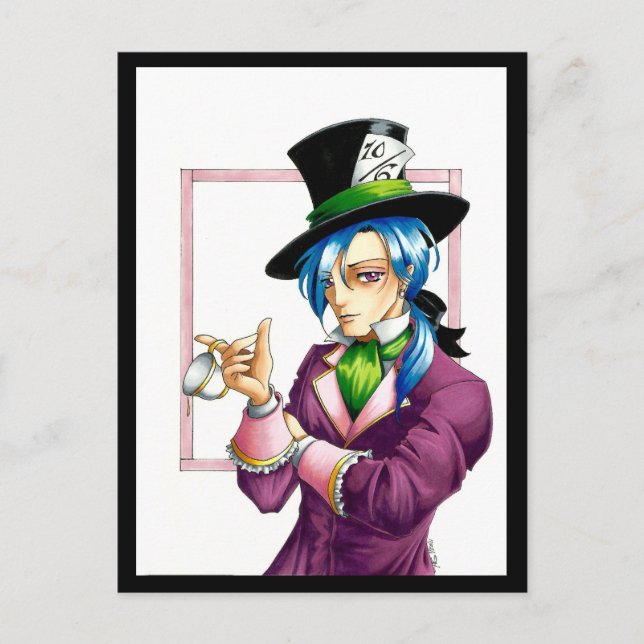 Mad Hatter Postcard (Front)
