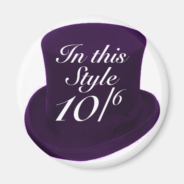 Mad Hatter - Purple Magnet (Front)