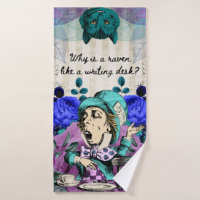 Mad Hatter Raven Writing Desk