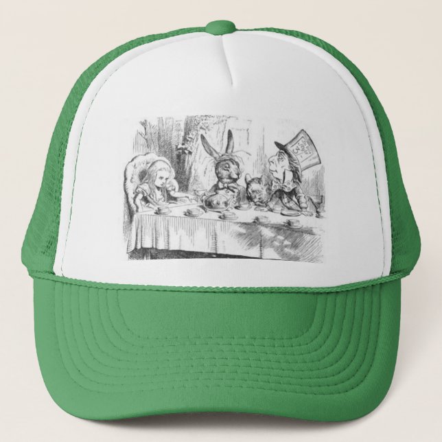Mad Hatter Tea Party Trucker Hat (Front)