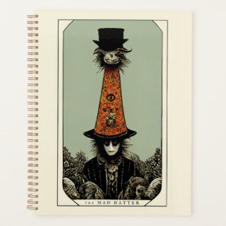 Mad Hatter Vintage Whimsical Tarot Inspired Planner