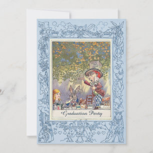 Mad Hatter's Graduation Tea Party Invitation