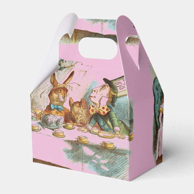 MAD HATTERS TEA PARTY-ALICE IN WONDERLAND FAVOUR BOX (Back Side)