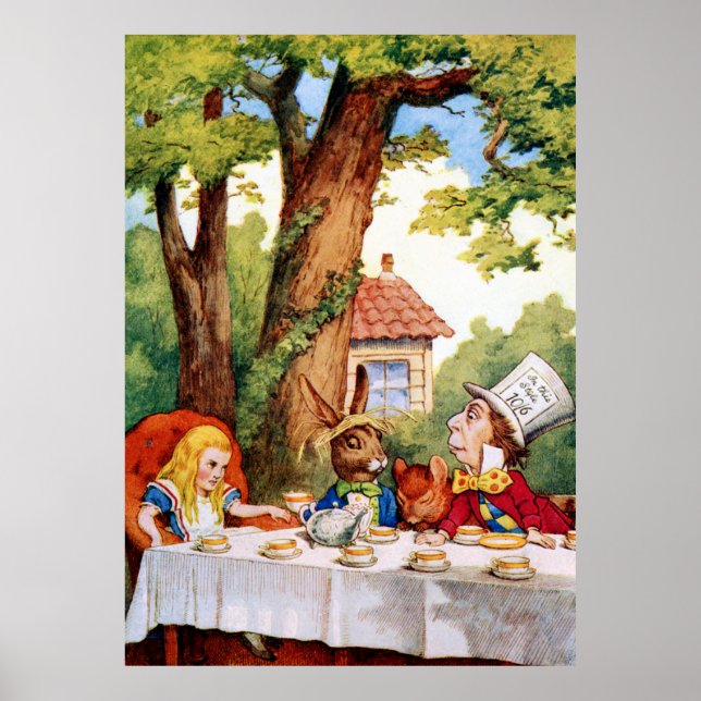 Mad Hatter's Tea Party from Alice in Wonderland Poster (Front)