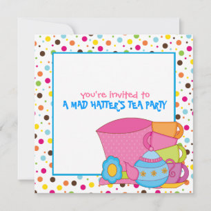 Mad Hatter's Tea Party Invitations