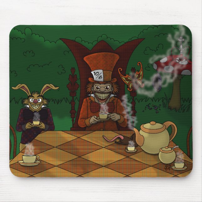 Mad Hatters Tea Party Mousepad (Front)