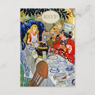 Mad Hatter's Tea Party RSVP Card