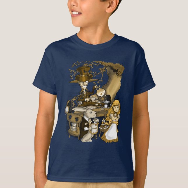 Mad Hatter's Tea Party T-Shirt (Front)