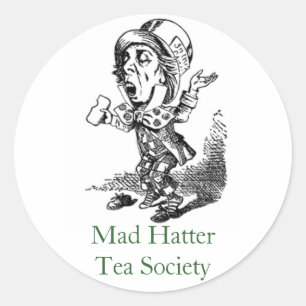 Mad HatterTea Society Classic Round Sticker