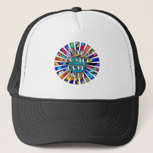 Mad Hustle Dope Soul Graffiti Design Sun Rays Trucker Hat