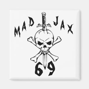 Mad Jax 69 skull Magnet
