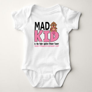 Mad Kid Breast Cancer Baby Bodysuit