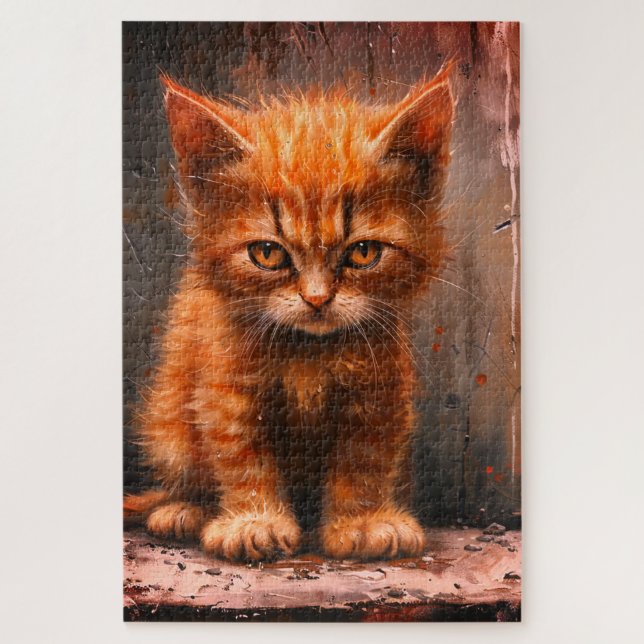 Mad Kitten Jigsaw Puzzle (Vertical)