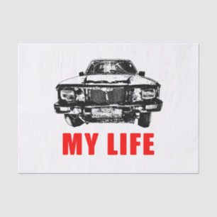 Mad Life Concept Funny Graphic Tissue Paper