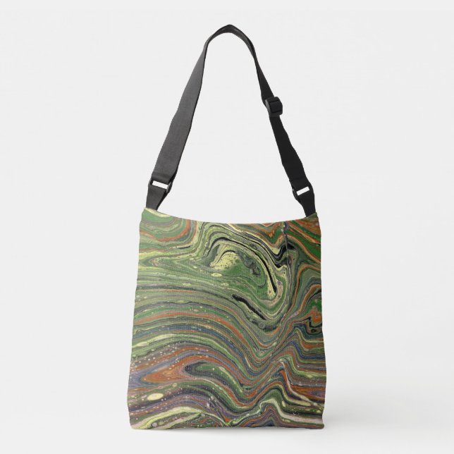 Mad Love 1 Wild Green Abstract Tote (Front)