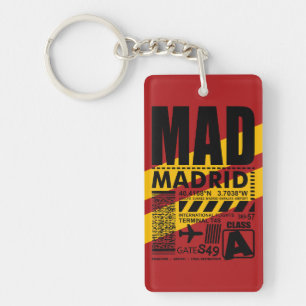 MAD Madrid Airport Key Ring