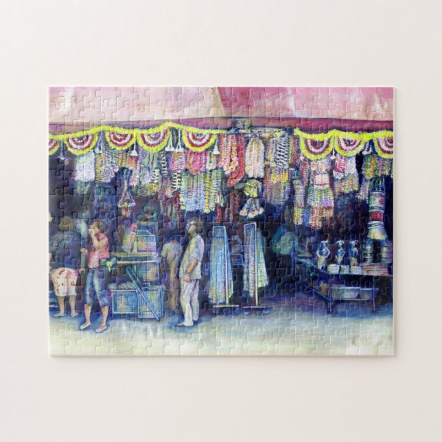 Mad Man on Market and Main, Singapore Jigsaw Puzzle (Horizontal)