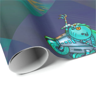 MAD MAX CHICKEN ROBOT CUTE FUNNY Wrapping Paper