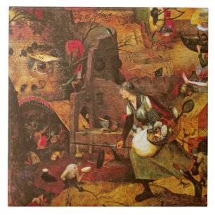 Mad Meg (Dull Gret), Pieter Bruegel Ceramic Tile