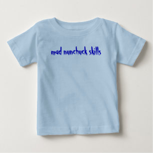 mad nunchuck skills baby T-Shirt