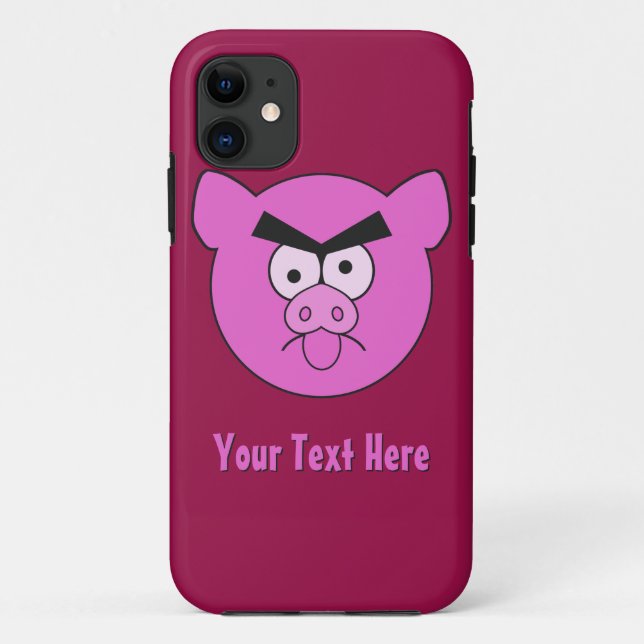 Mad Pig custom iPhone case (Back)