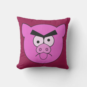 Mad Pig custom throw pillow