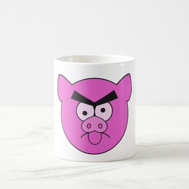 Mad Pig mug – choose style & colour (Center)