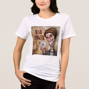 MAD Poker 90's Grunge Pazzo Women's T-Shirt Tri-Blend Shirt