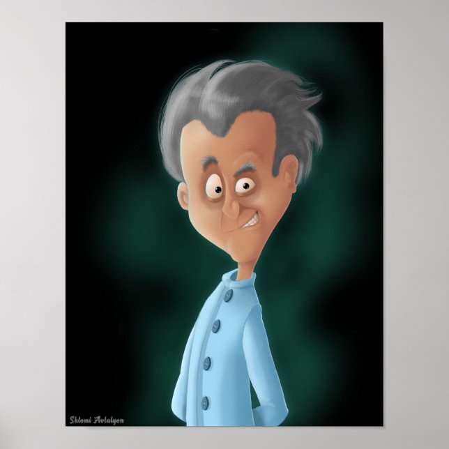 Mad professor drawing poster (Front)