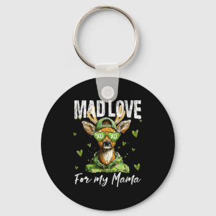 Mad Retro Love For My Mama Deer Hunting Boys Valen Key Ring