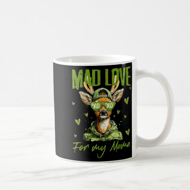 Mad Retro Love For My Mama Deer Hunting Happy Vale Coffee Mug (Right)