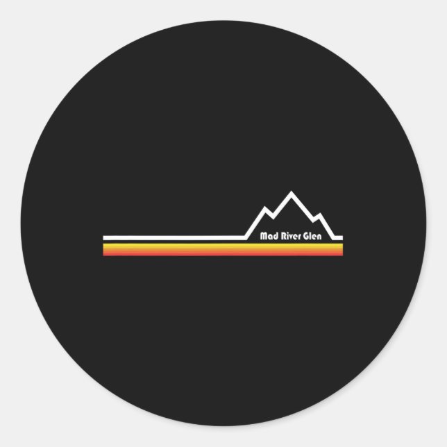 Mad River Glen  Classic Round Sticker (Front)