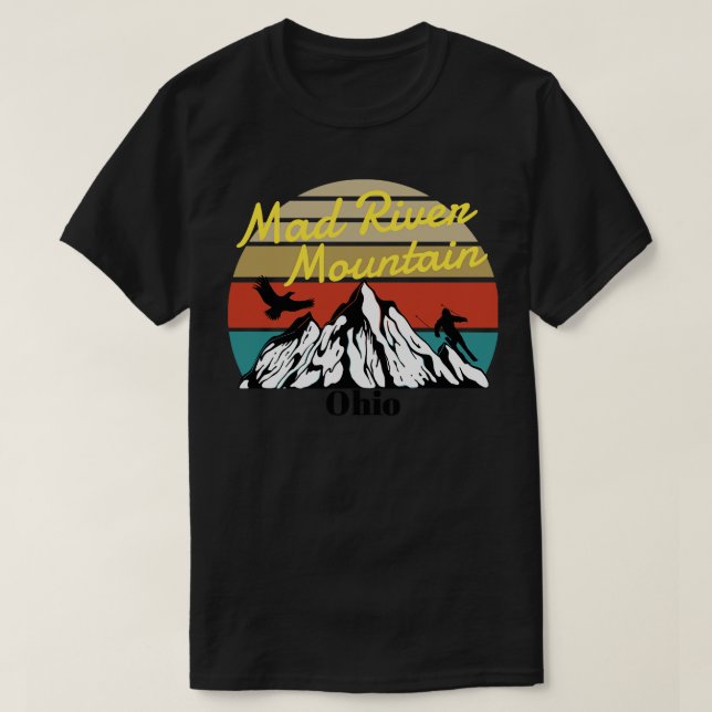 Mad River Mountain ski Ohio T-Shirt (Design Front)