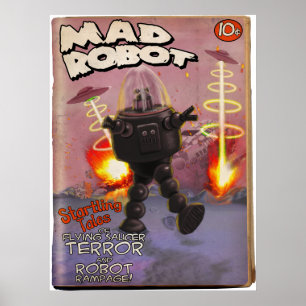 Mad Robot Pulp Cover Poster