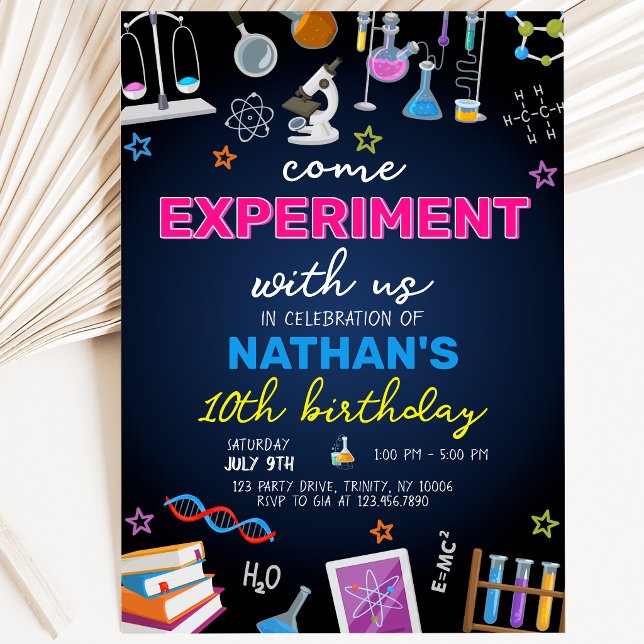 Mad Science Birthday Invitation (Creator Uploaded)