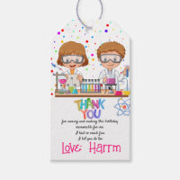 Mad Science Birthday Party Favour/Thank You Tag
