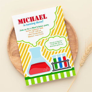 Mad Science Birthday Party Invitation