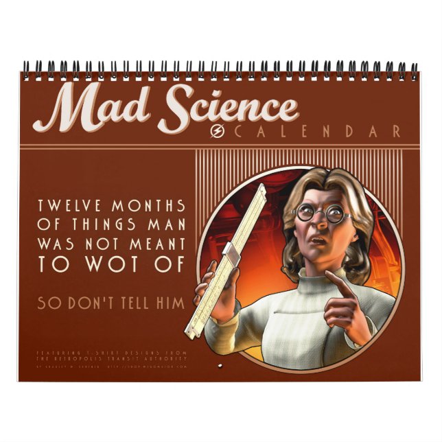 Mad Science Calendar (Cover)