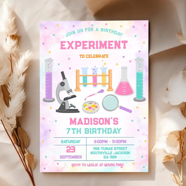 Mad Science Experiment Birthday Party Invitation (Creator Uploaded)