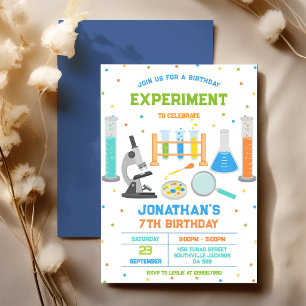 Mad Science Experiment Birthday Party Invitation