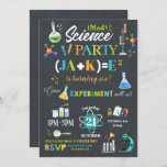 Mad Science Party Birthday Invitation Boy<br><div class="desc">Personalize this awesome science party invitation with your child's name, age and party details easily and quickly, simply press the customise it button to further re-arrange and format the style and placement of the text. Note: For the birthday boy's name, if it is longer than 4 letters, you need to...</div>