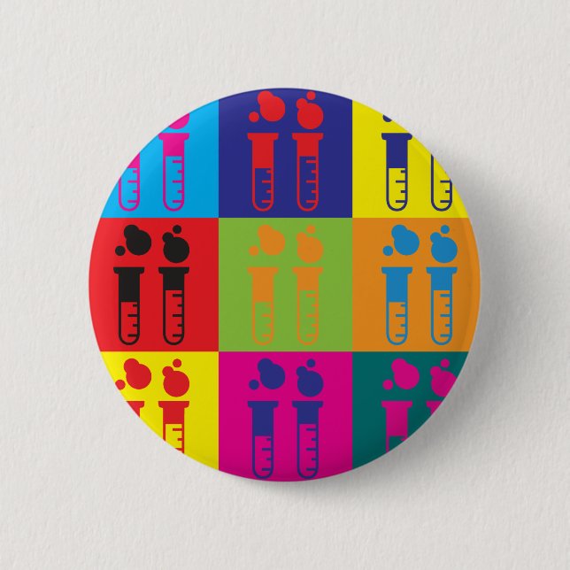 Mad Science Pop Art 6 Cm Round Badge (Front)