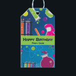 Mad Science Scientist Birthday Party Gift Tag<br><div class="desc">Mad Science Scientist Birthday Party Gift Tag. Customise however you want.</div>