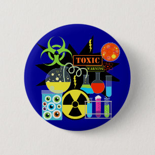 Mad  Scientist 6 Cm Round Badge