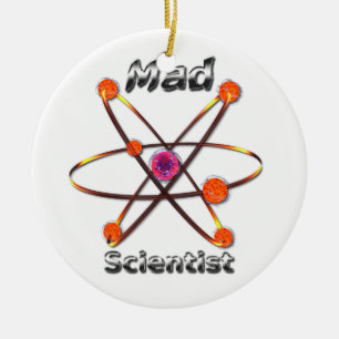 Mad Scientist Ceramic Ornament