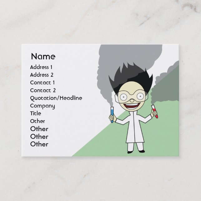 Mad Scientist - Chubby Business Card (Front)