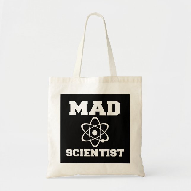 Mad Scientist Costume Nerd Chemistry Funny Science Tote Bag (Front)