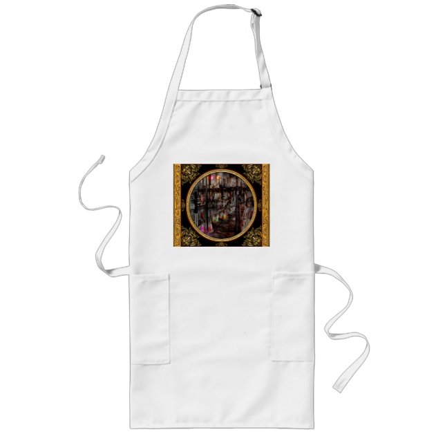 Mad Scientist - Essence of life machine Long Apron (Front)
