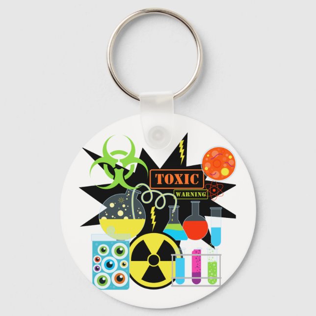Mad  Scientist Key Ring (Front)