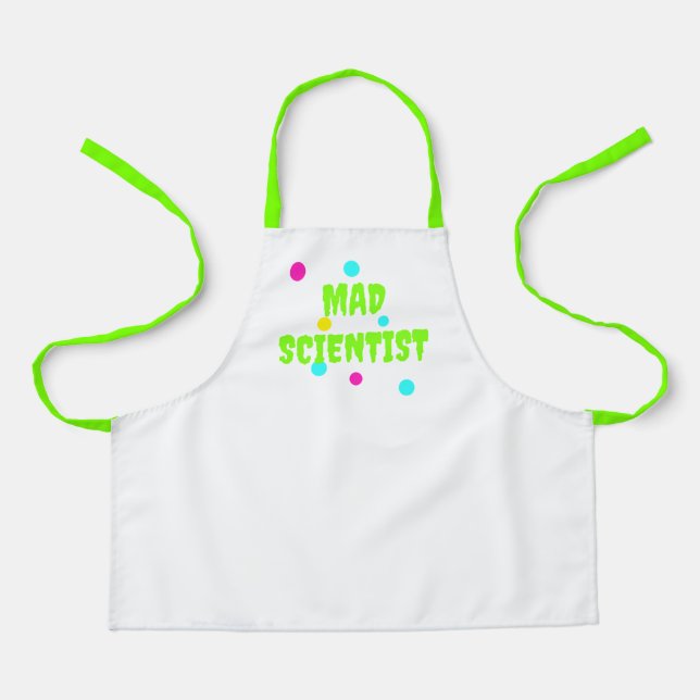 Mad Scientist Kids' Apron (Front)